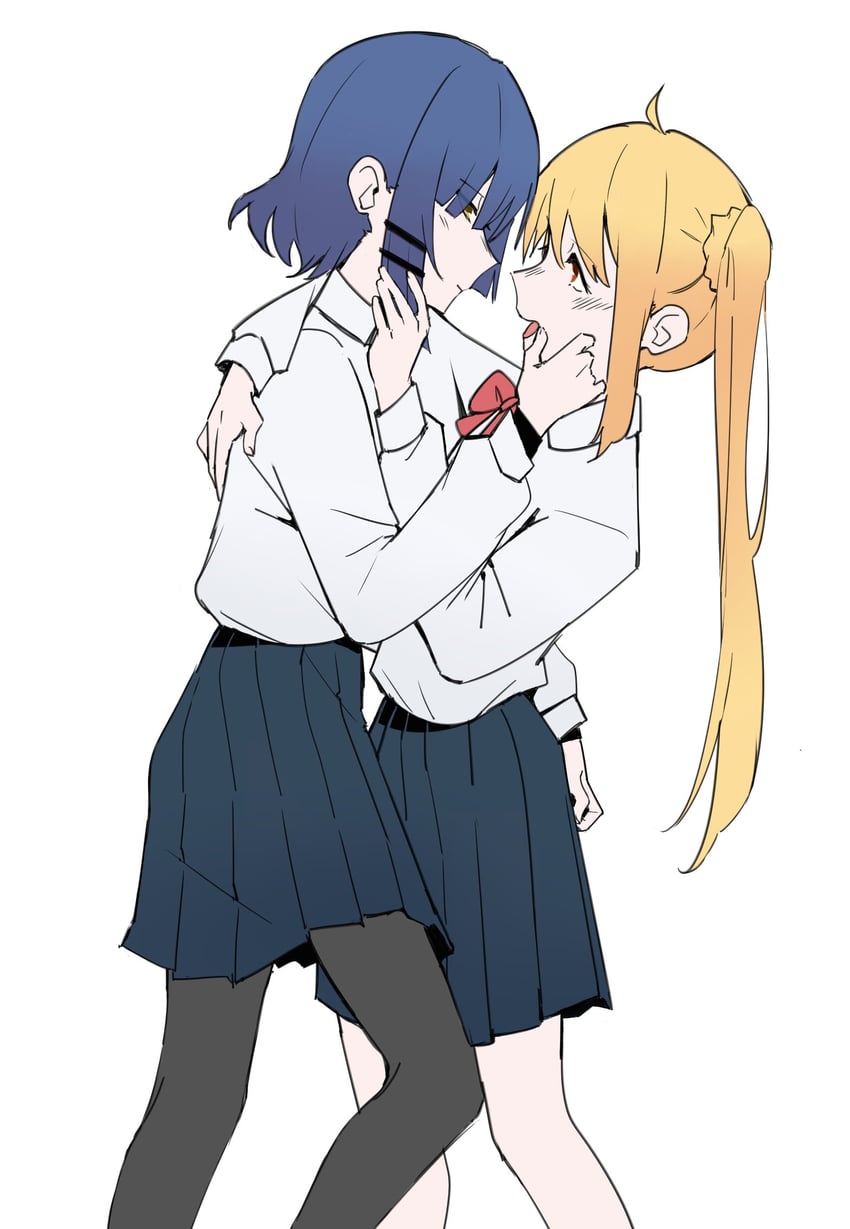 ijichi nijika and yamada ryo (bocchi the rock!) drawn by haskyyyyy1