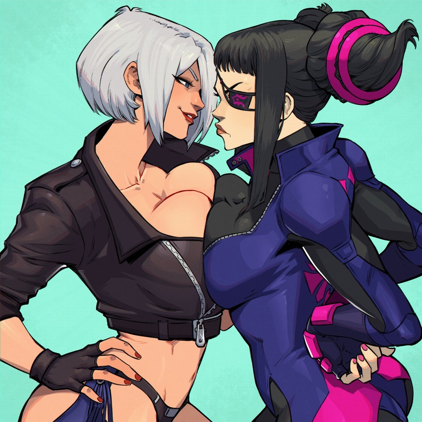han juri and angel (street fighter and 5 more) drawn by danusko