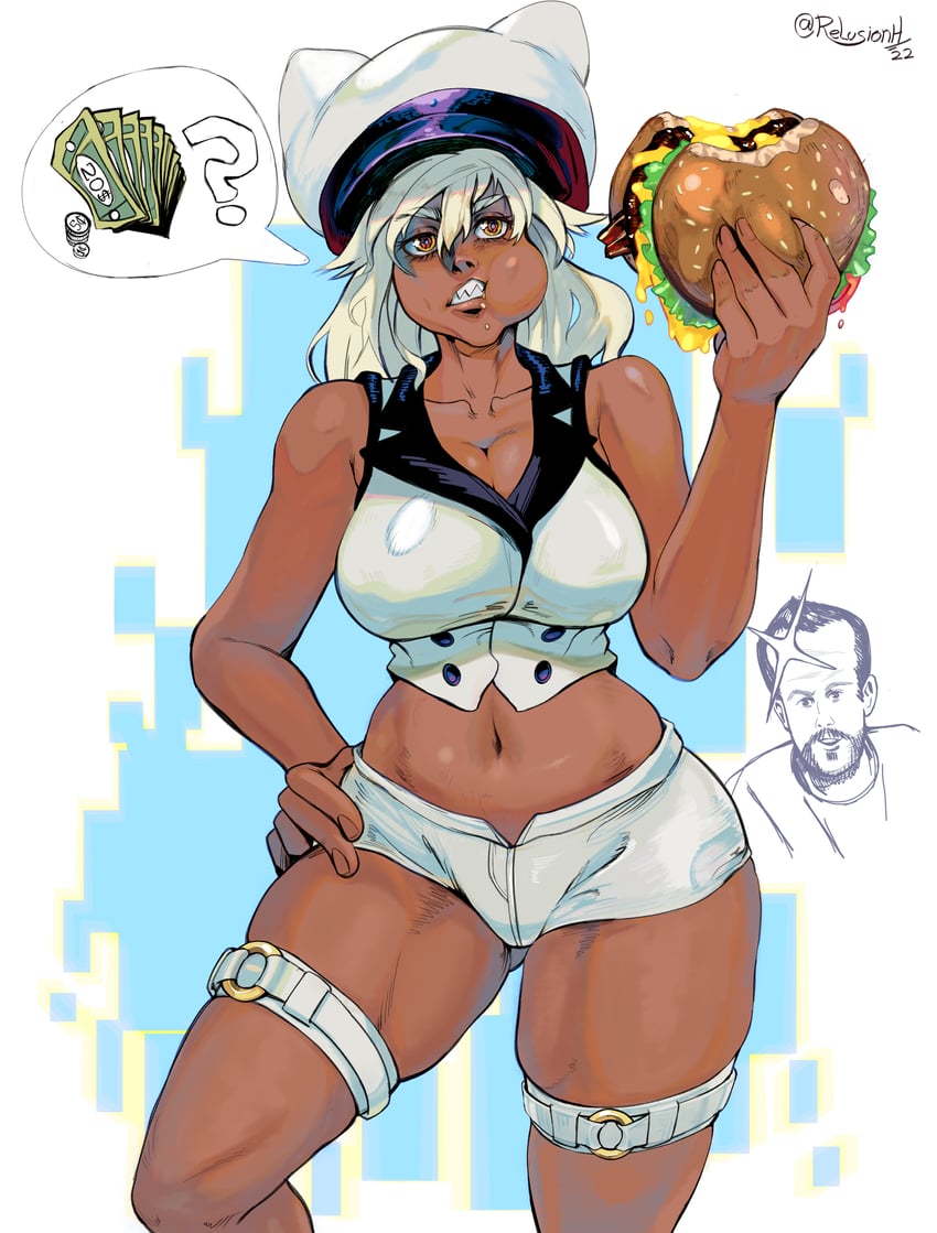 ramlethal valentine (guilty gear and 1 more) drawn by relusionh