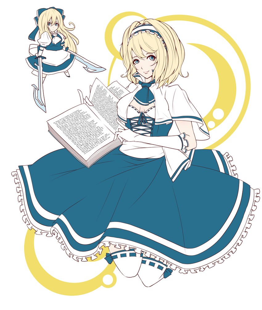 alice margatroid and shanghai doll (touhou) drawn by amuo_(un-r7)