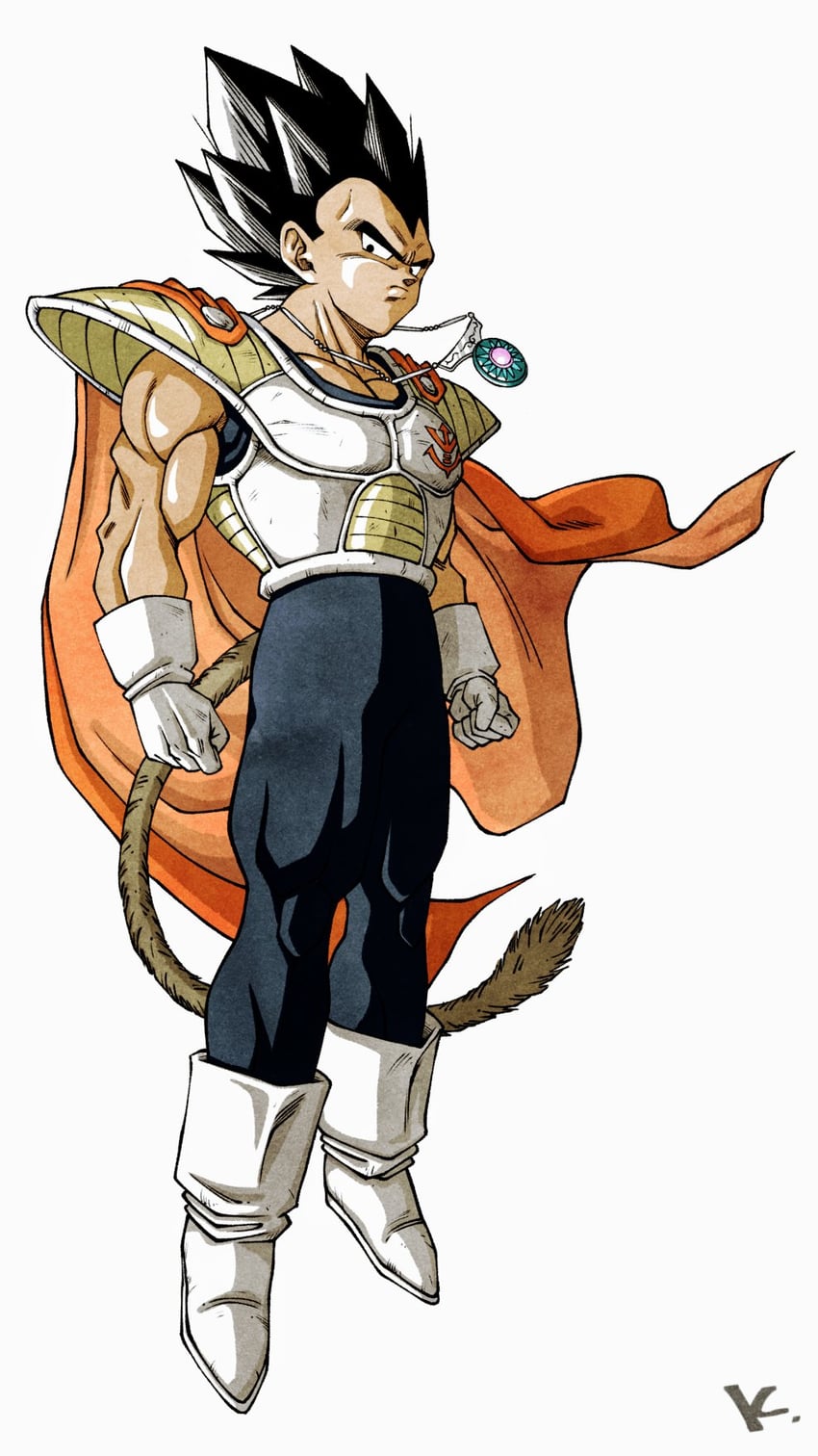vegeta and king vegeta (dragon ball and 1 more) drawn by kakeru_(dbskakeru)