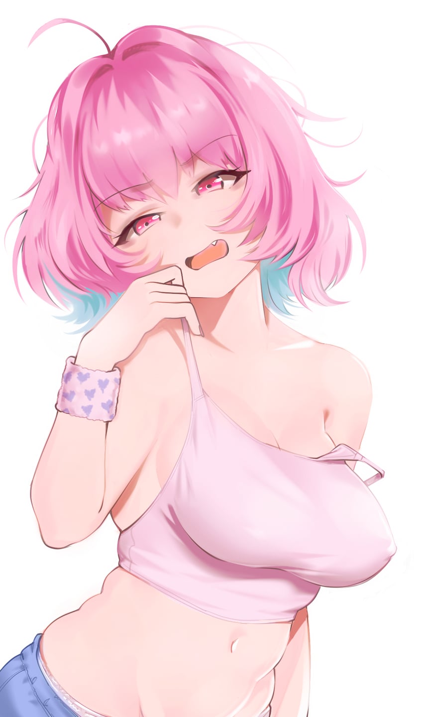 yumemi riamu (idolmaster and 1 more) drawn by womu
