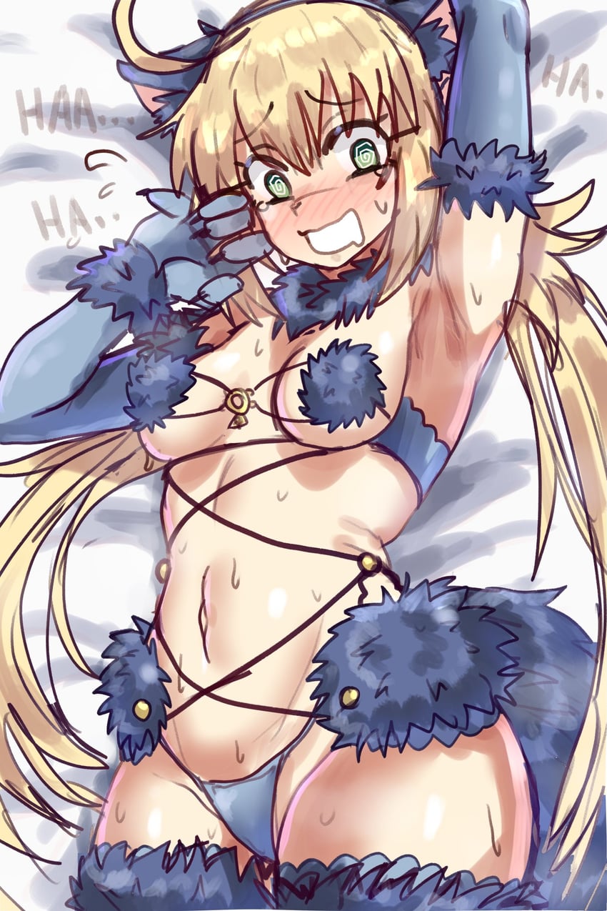 artoria pendragon, mash kyrielight, and artoria caster (fate and 1 more) drawn by ebora