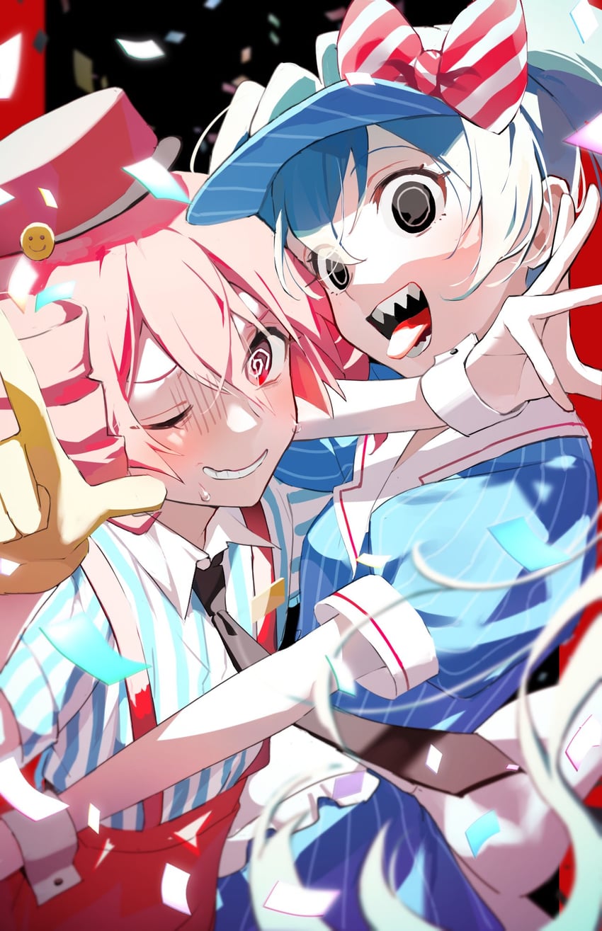 hatsune miku and kasane teto (vocaloid and 2 more) drawn by aruminsuko