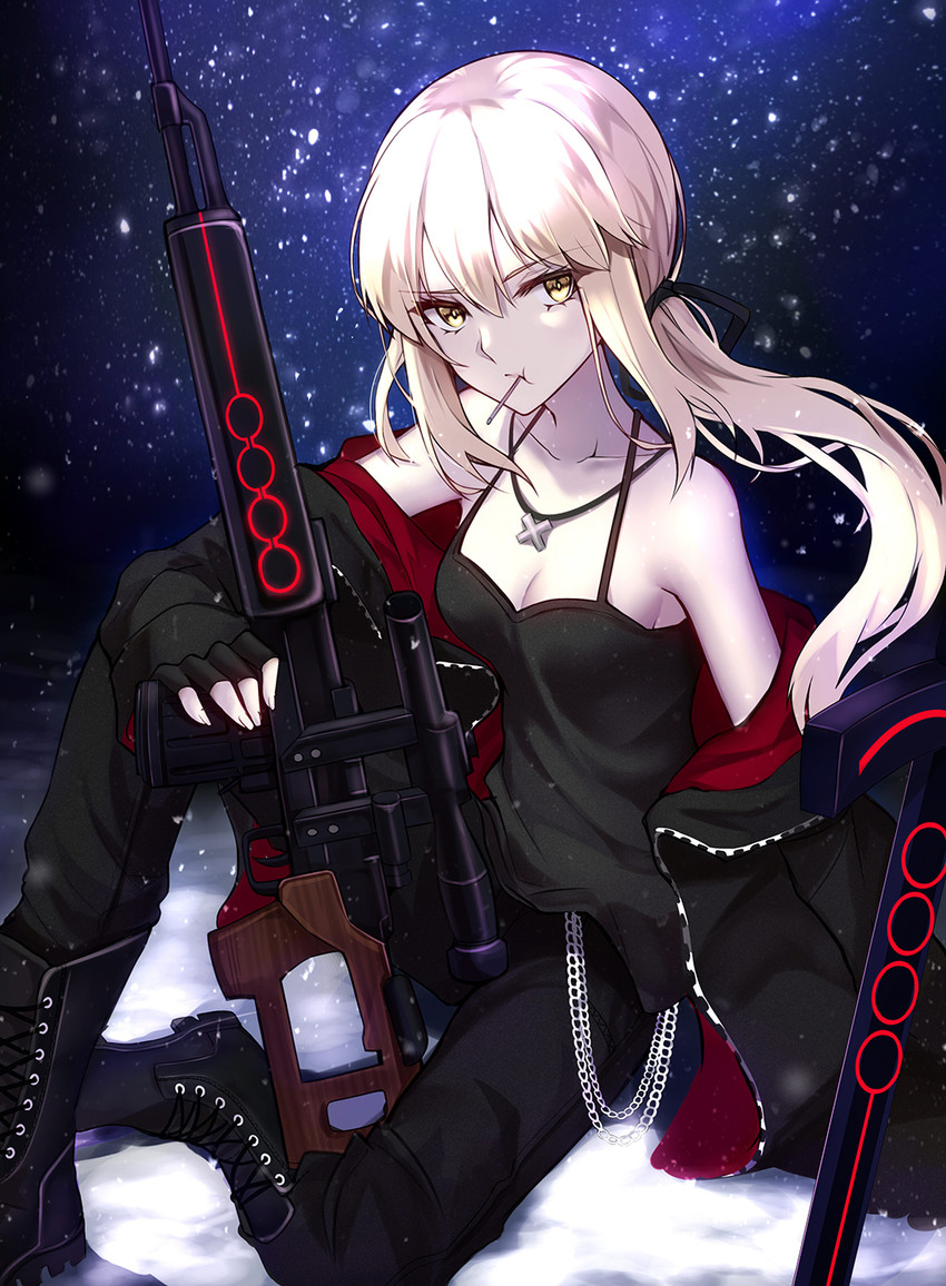 artoria pendragon and saber alter (fate and 1 more) drawn by shigure_s
