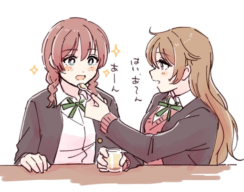 emma verde and konoe kanata (love live! and 1 more) drawn by solllolll