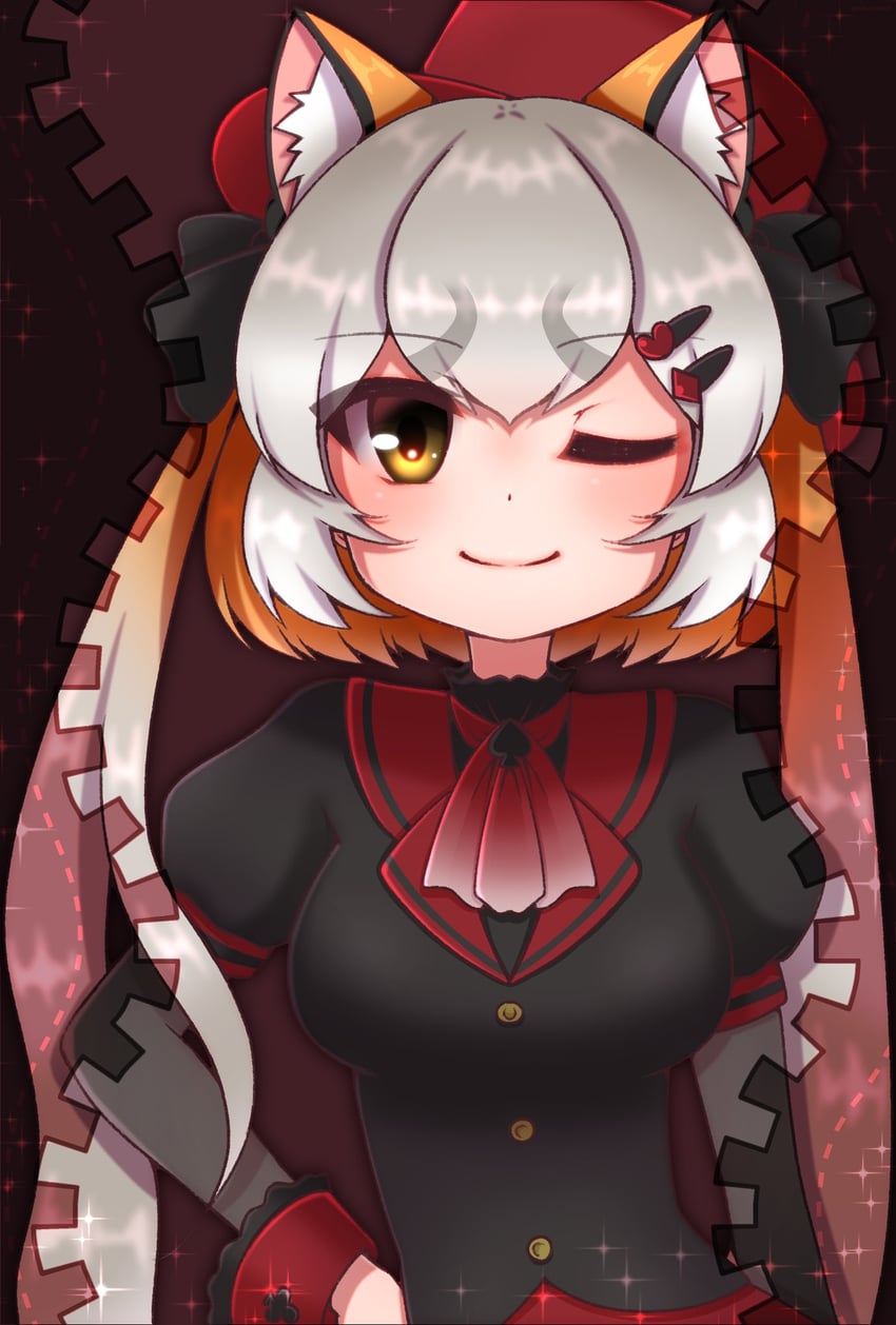 island fox (kemono friends and 1 more) drawn by hikarikmy