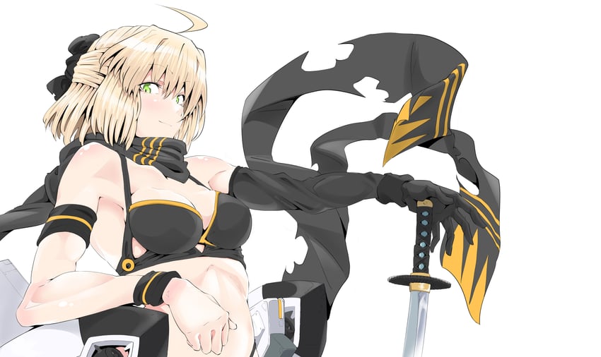 okita souji and okita j. souji (fate and 1 more) drawn by kimuwaipu