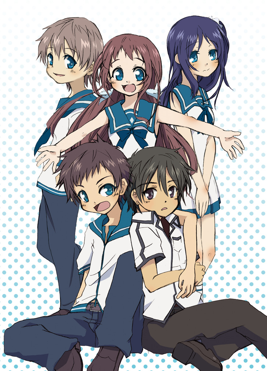 hiradaira chisaki, mukaido manaka, kihara tsumugu, isaki kaname, and sakishima hikari (nagi no asukara) drawn by matsumura_naoki