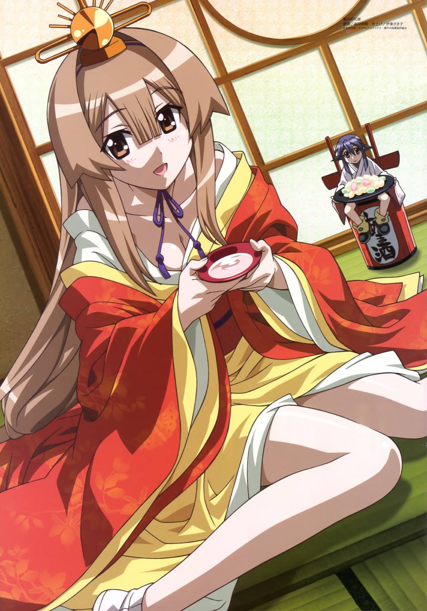 seto sun and maki (megami magazine and 2 more) drawn by morita_kazuaki
