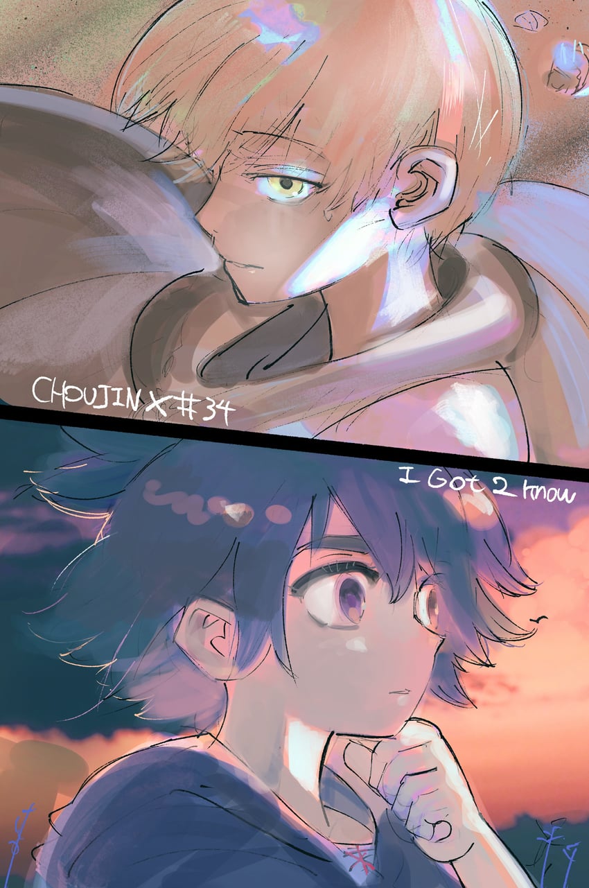higashi azuma and otta ely (choujin x) drawn by ishida_sui