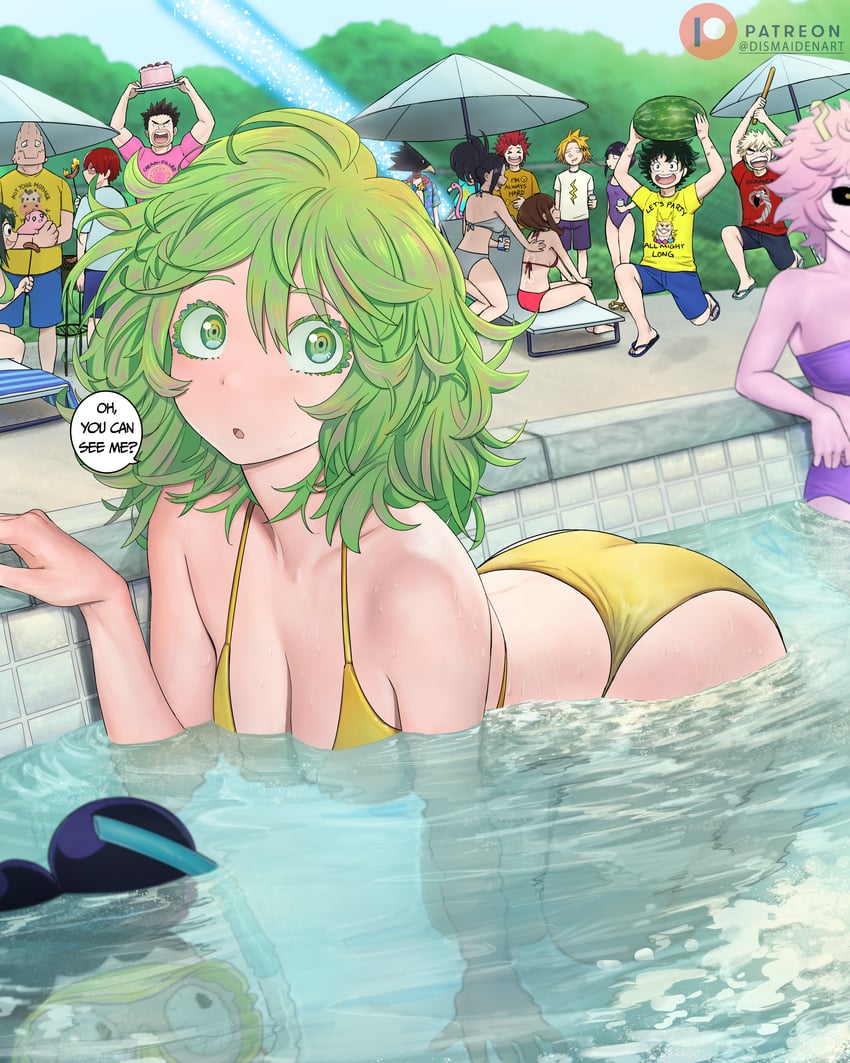 midoriya izuku, uraraka ochaco, bakugou katsuki, todoroki shoto, asui tsuyu, and 12 more (boku no hero academia) drawn by dismaiden