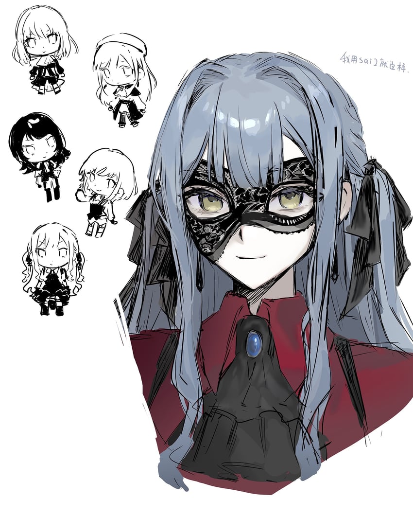 togawa sakiko, wakaba mutsumi, yahata umiri, misumi uika, mortis, and 5 more (bang dream! and 1 more) drawn by kuukip