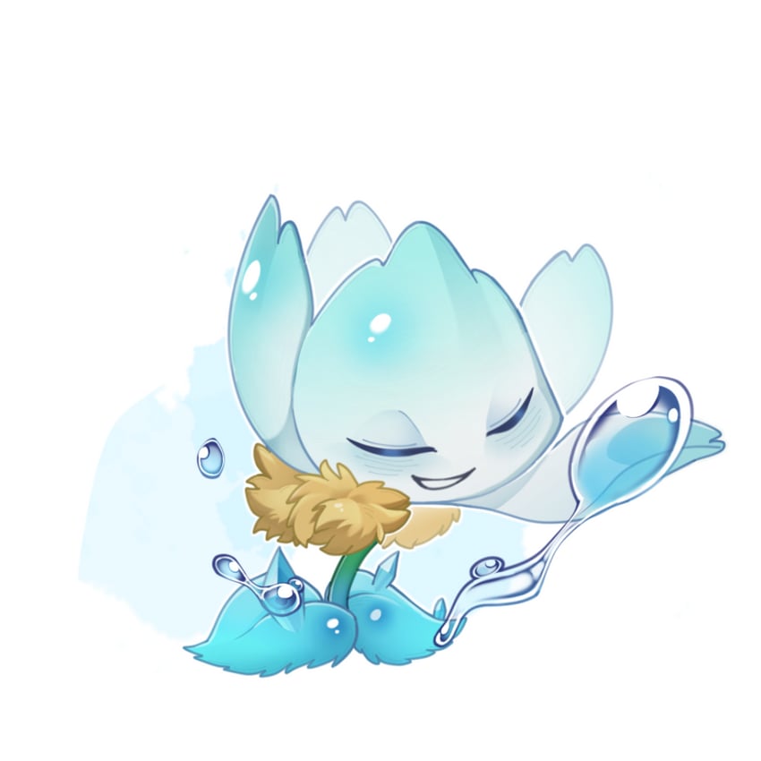 dripping diphylleia (plants vs. zombies and 1 more) drawn by veghia