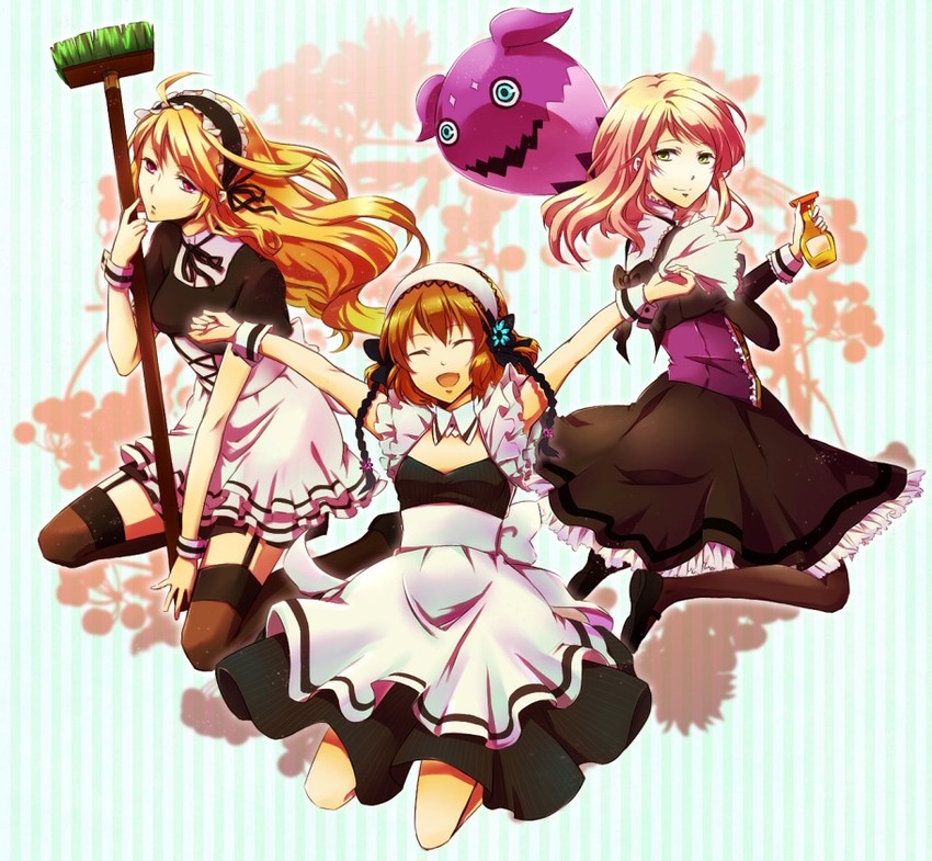 milla maxwell, elize lutus, teepo, and leia rolando (tales of and 1 more) drawn by kurehas