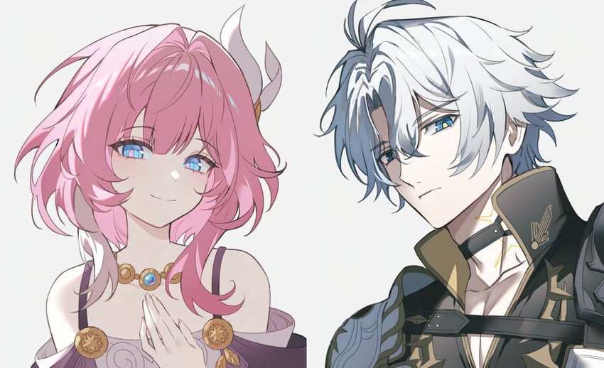 phainon and cyrene (honkai and 1 more) drawn by rio_(rio773)