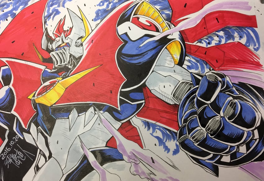 mazinkaiser (mazinger and 1 more) drawn by tsushima_naoto