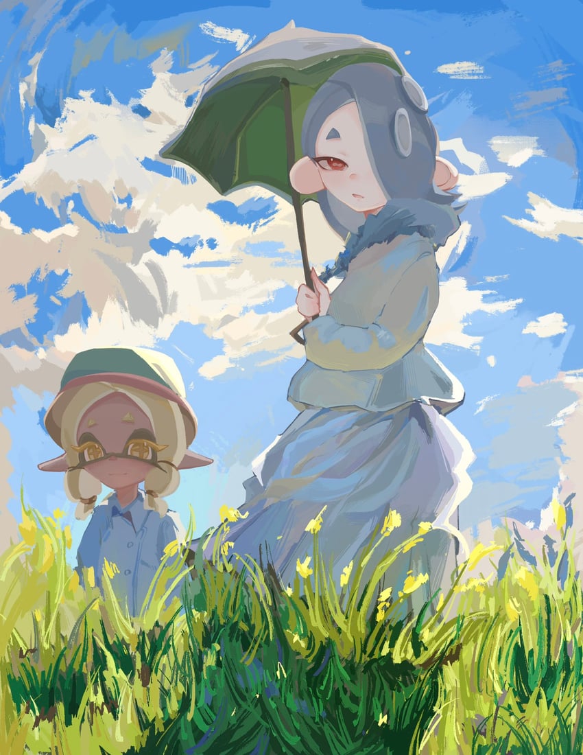 shiver and frye (splatoon and 2 more) drawn by yuyumo296809