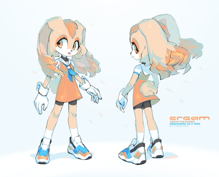 cream the rabbit (sonic) drawn by tyson_tan