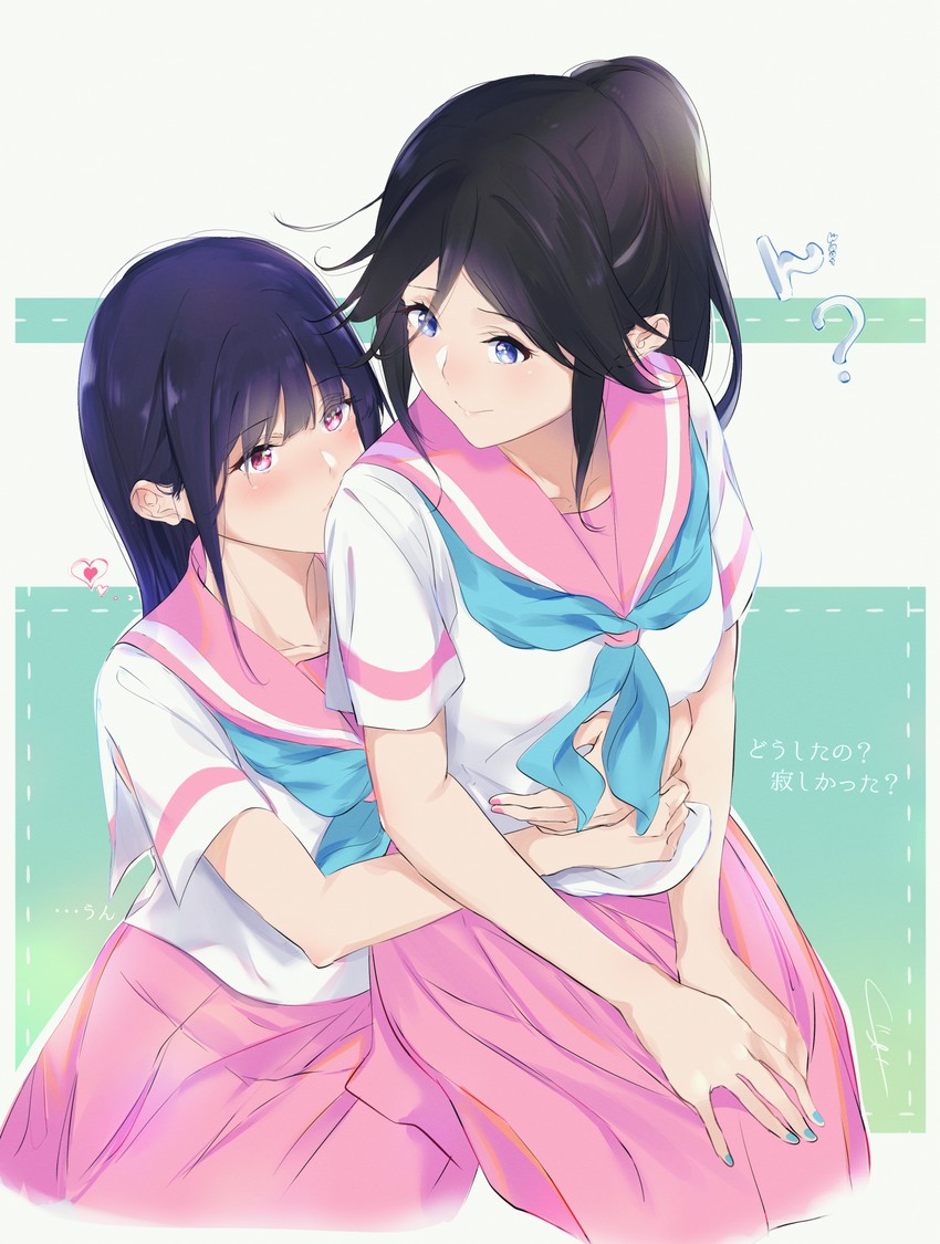 yoroizuka mizore and kasaki nozomi (hibike! euphonium and 1 more) drawn by kuzia_(atarayo)