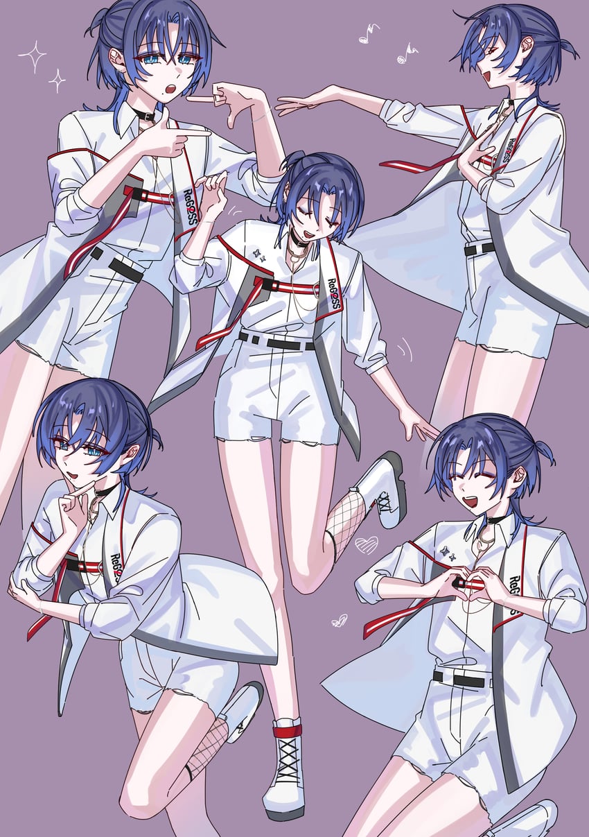 hiodoshi ao (hololive and 1 more) drawn by mero_pan0721