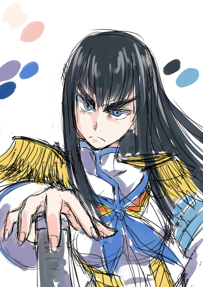 kiryuuin satsuki and junketsu (kill la kill) drawn by kaijin_fukufuku