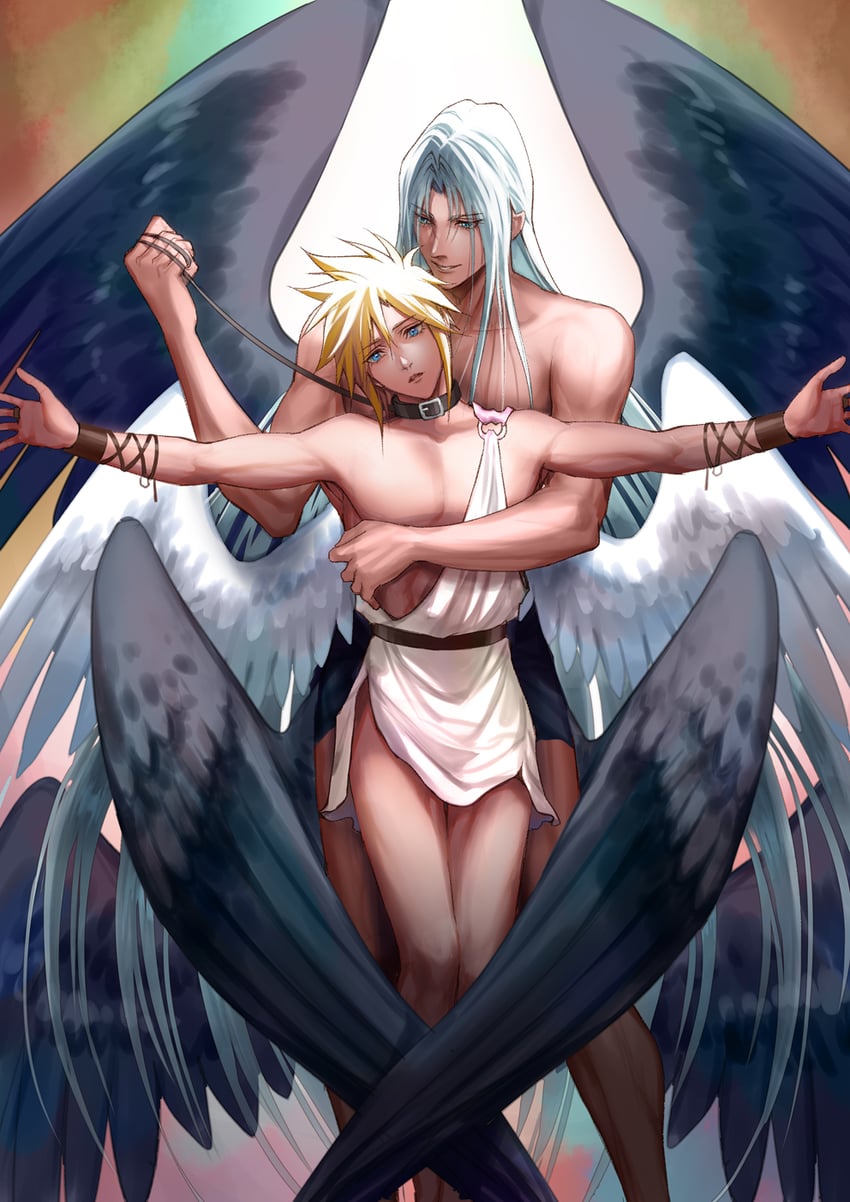 cloud strife and sephiroth (final fantasy and 1 more) drawn by eilinna