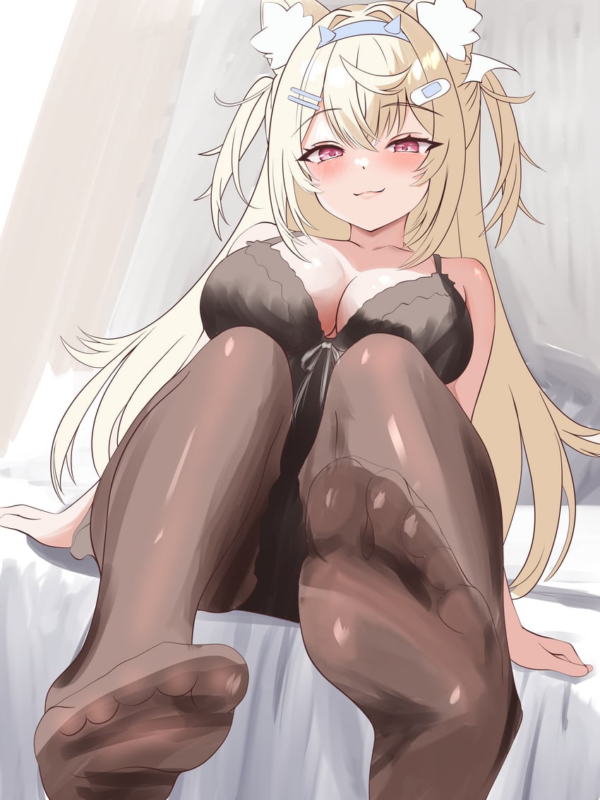 fuwawa abyssgard (hololive and 1 more) drawn by akamiya_mumu