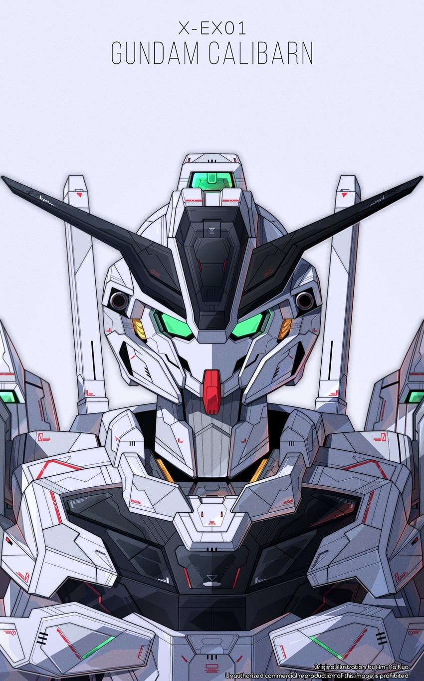 gundam calibarn (gundam and 1 more) drawn by azzalea