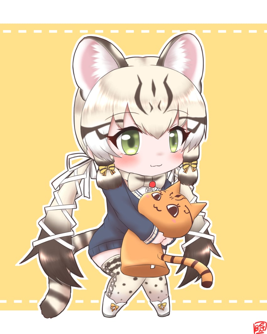 geoffroy's cat (kemono friends and 1 more) drawn by mabuta_(mbt)