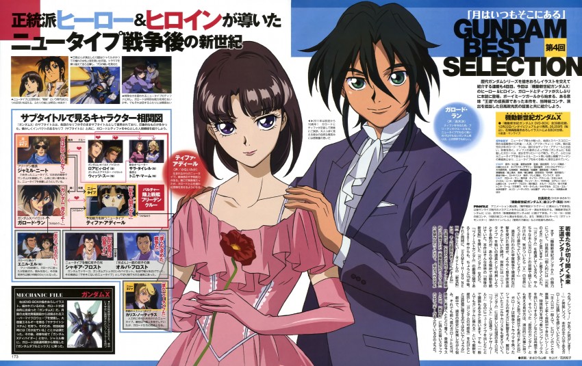 tiffa adill, garrod ran, gundam x, gundam x divider, ennil el, and 8 more (gundam and 1 more) drawn by yamane_masahiro