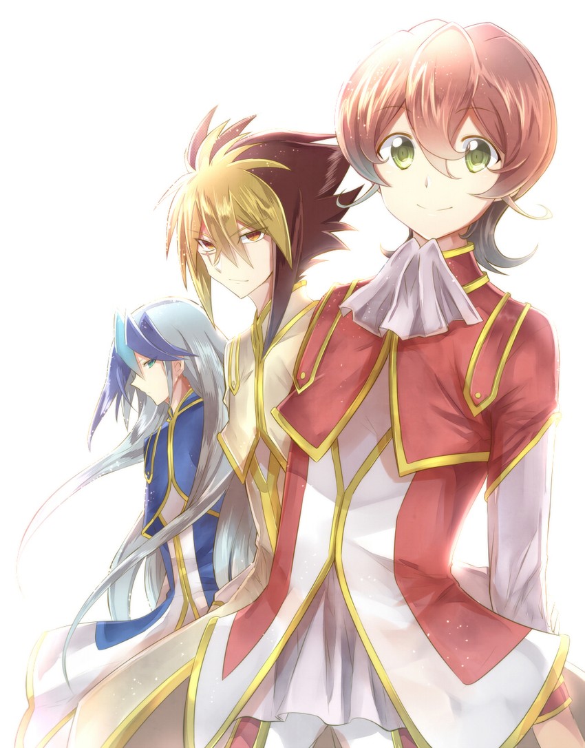 iv, iii, and v (yu-gi-oh! and 1 more) drawn by rento_(rukeai)