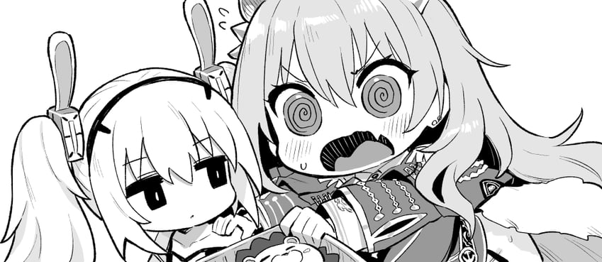 laffey and lion (azur lane and 1 more) drawn by hori_(hori_no_su)