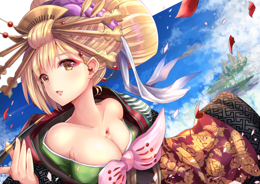 djeeta and bandit tycoon (granblue fantasy) drawn by u_rin