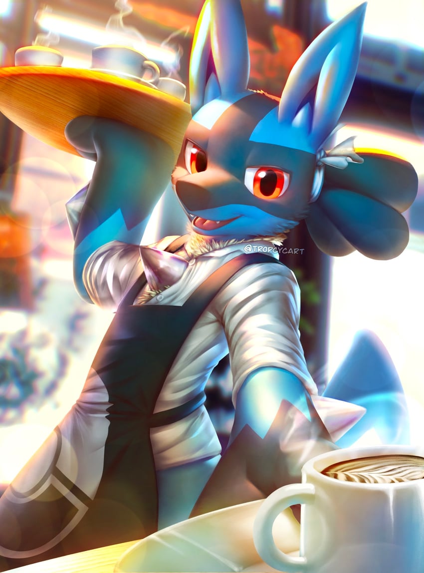 lucario (pokemon) drawn by tropicalcyclone