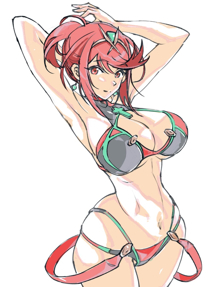 pyra (xenoblade chronicles and 1 more) drawn by ug333333