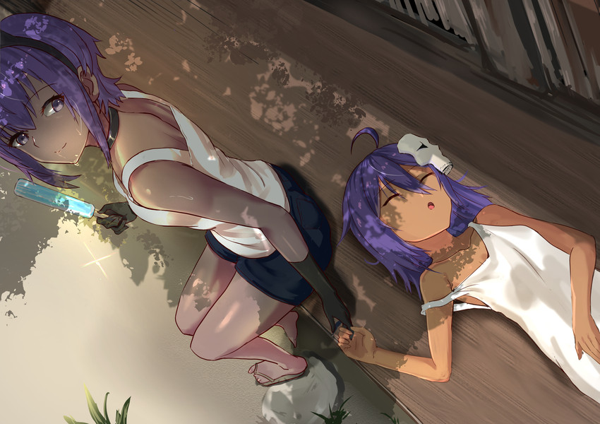 hassan of serenity, assassin, and child assassin (fate and 1 more) drawn by jikihatiman
