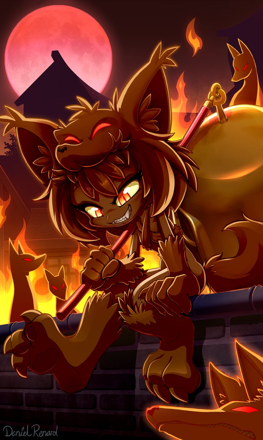 moonlight flower and nine tail (ragnarok online) drawn by daniel_renard