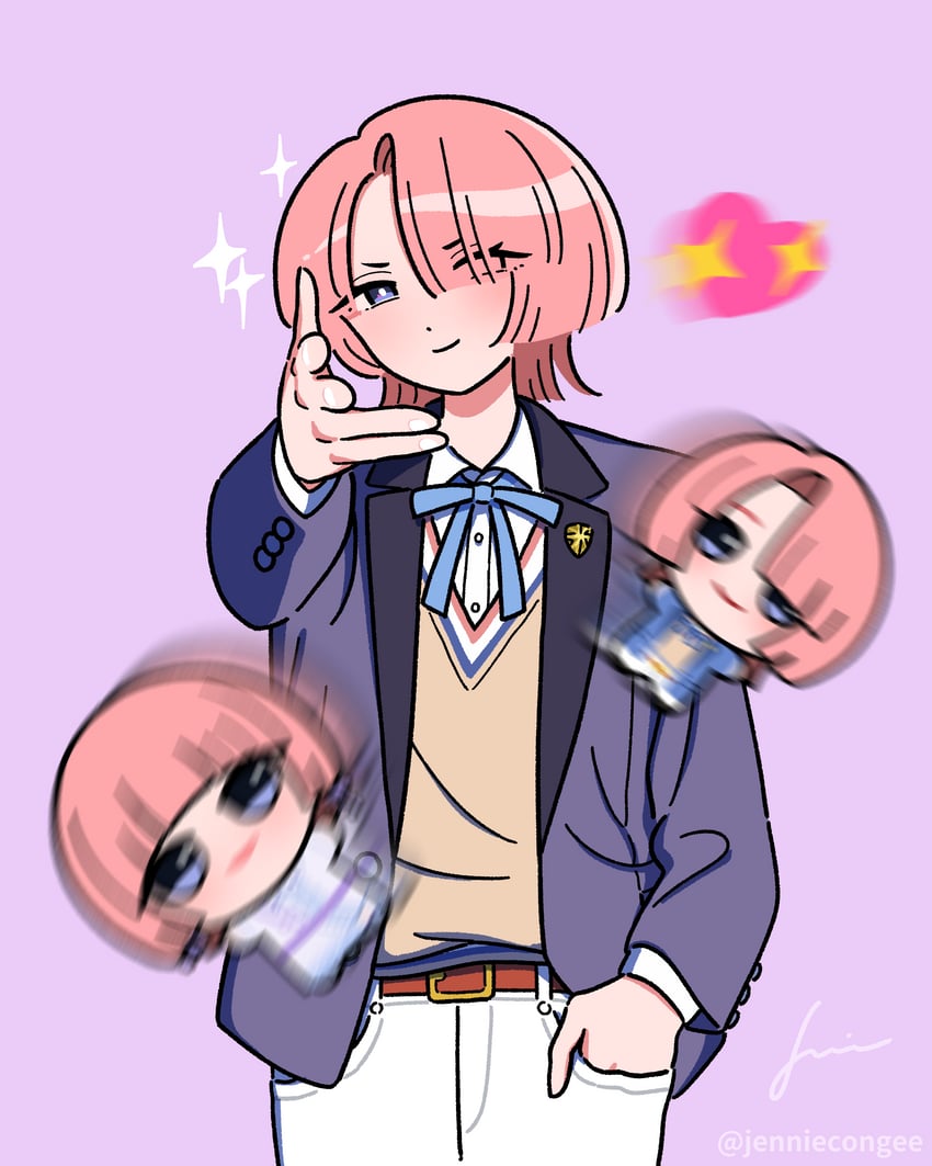 arimura mao (idolmaster and 1 more) drawn by jennie_congee