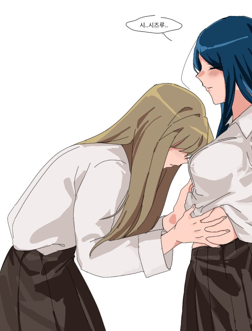 kuga natsuki and fujino shizuru (my-hime) drawn by onana1234567800