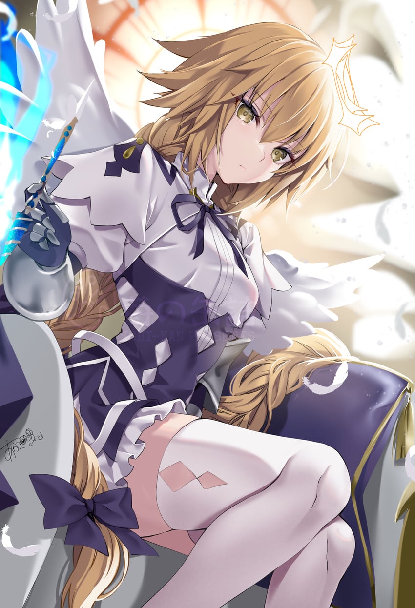 jeanne d'arc and metatron jeanne (fate and 1 more) drawn by akatsuki_hijiri