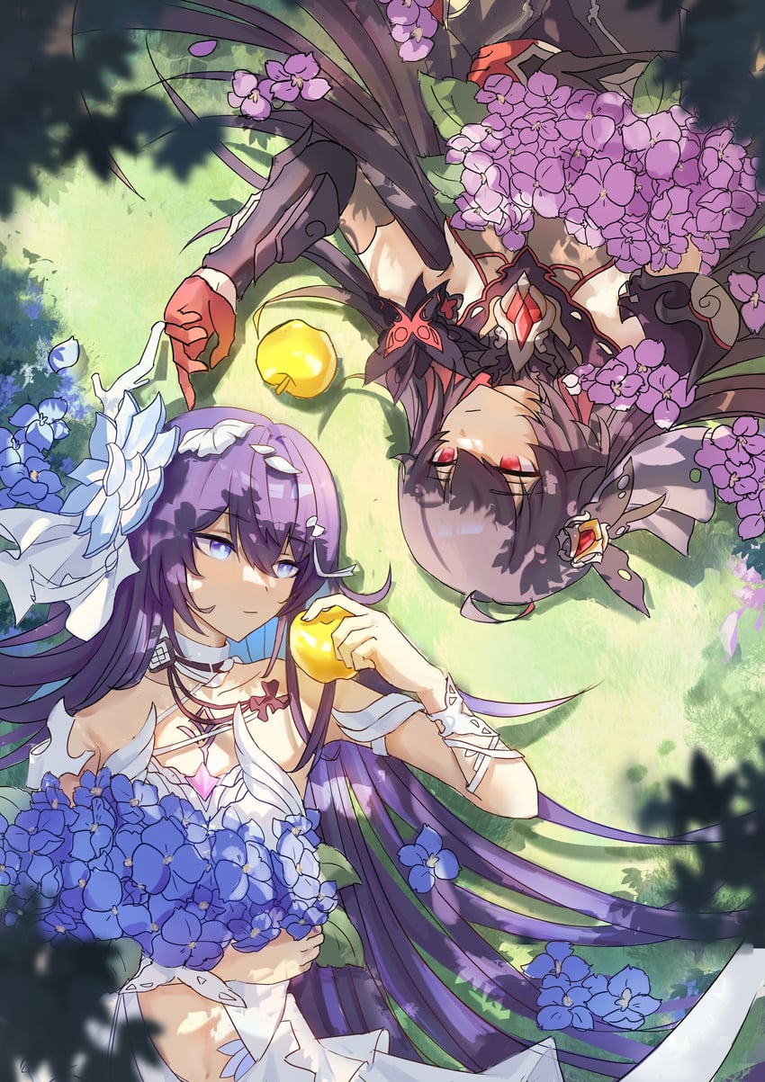 seele vollerei and seele (honkai and 1 more) drawn by tangdemusi