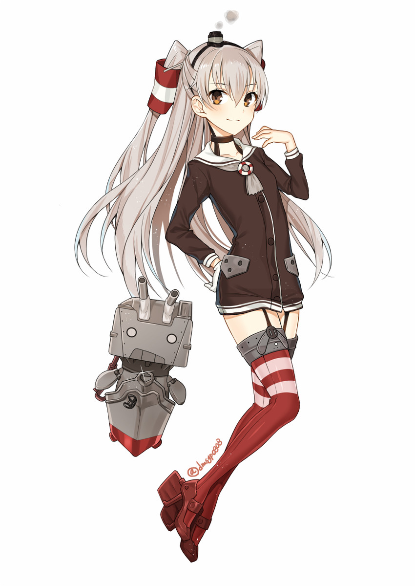 amatsukaze and rensouhou-kun (kantai collection) drawn by lidy_(dmsgp0808)