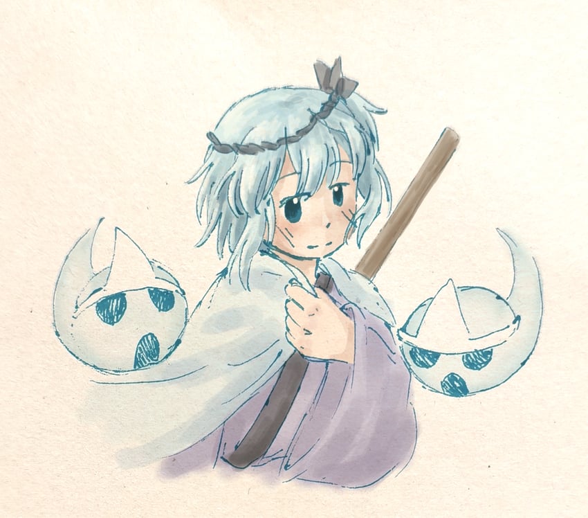 fujiwara no iyozane and ghost (len'en) drawn by baila_kuangzi