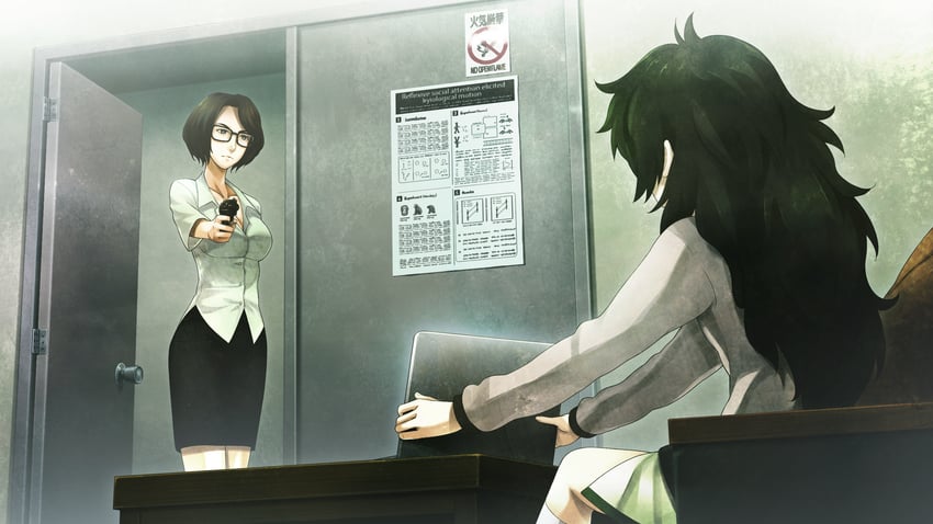 hiyajou maho and judy reyes (steins;gate and 1 more) drawn by huke