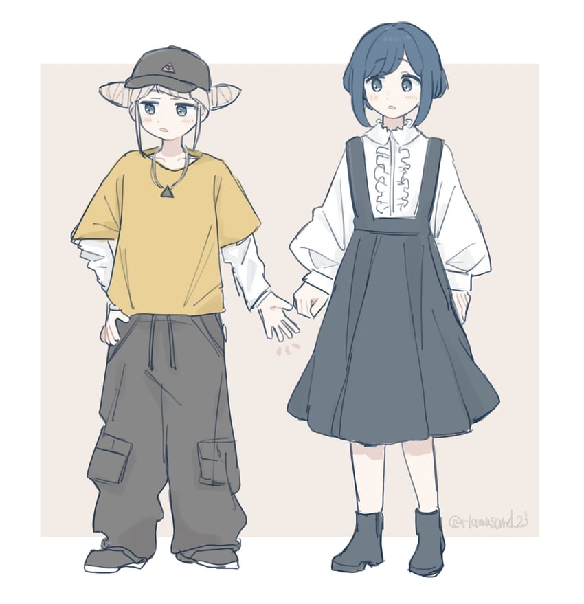 fukurai azami and tomarigi yasumi (toshi densetsu kaitai center) drawn by hamu_(hamusand)