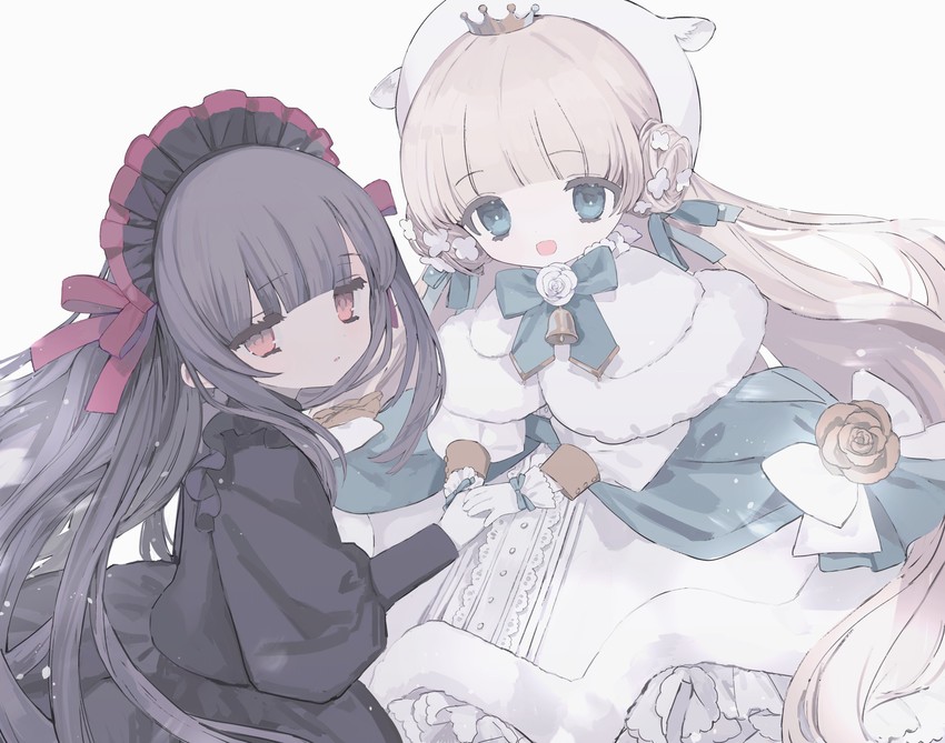 merry milk and minai karte (indie virtual youtuber and 1 more) drawn by nkohime