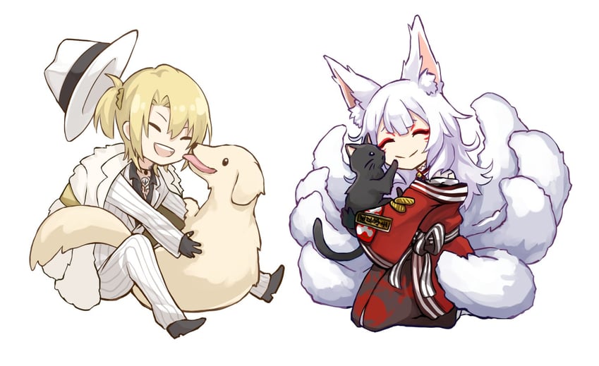 nina kosaka and luca kaneshiro (nijisanji and 1 more) drawn by elphaze