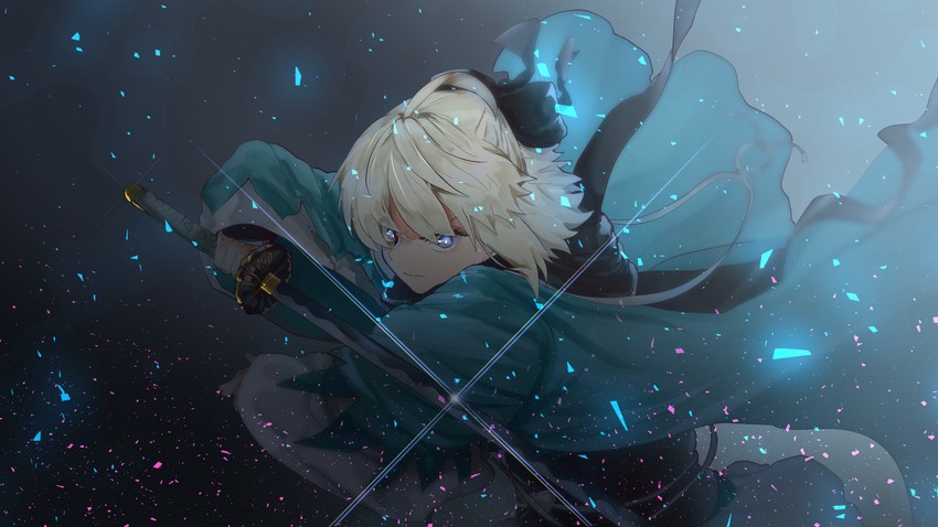 okita souji (fate and 1 more) drawn by lets221