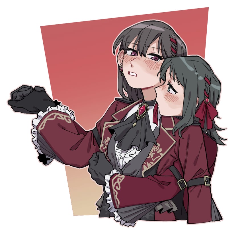 shiina taki and yahata umiri (bang dream! and 1 more) drawn by criangle_k.